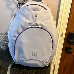 Wilson tennis bag backpack for women. Pale purple